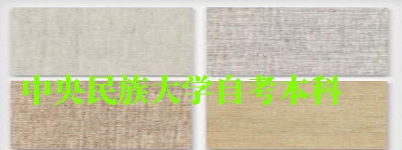 中央民族大學自考本科（中央民族大學自考本科專業）