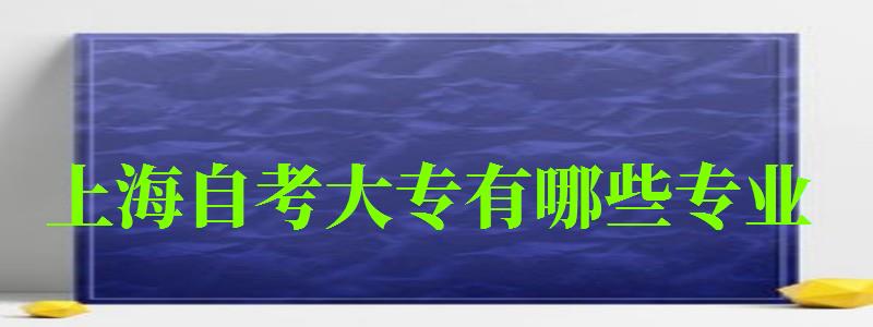 上海自考大專有哪些專業(yè) 上海自考大專有哪些專業(yè) ,上海自考大專有哪些專業(yè)(圖1)