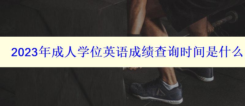 2023年成人學位英語成績查詢時間是什么時候 2023年成人學位英語成績查詢時間是什么時候