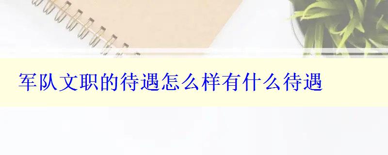 軍隊文職的待遇怎么樣有什么待遇