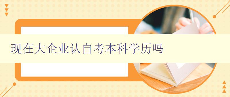 現在大企業認自考本科學歷嗎