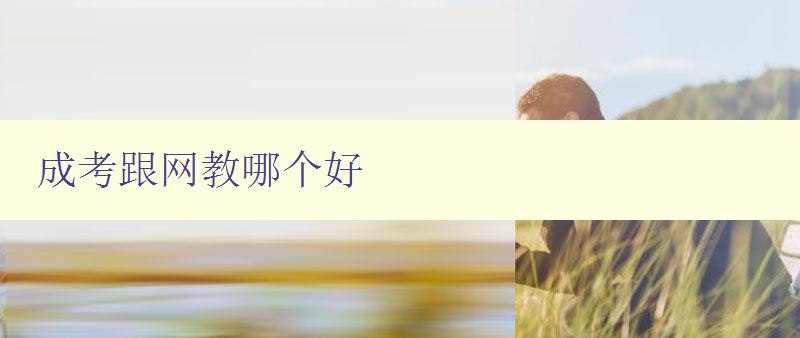 成考跟網(wǎng)教哪個(gè)好 比較成考和網(wǎng)教的優(yōu)缺點(diǎn)