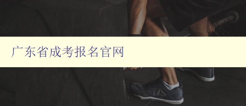 廣東省成考報名官網 廣東省成考報名官網